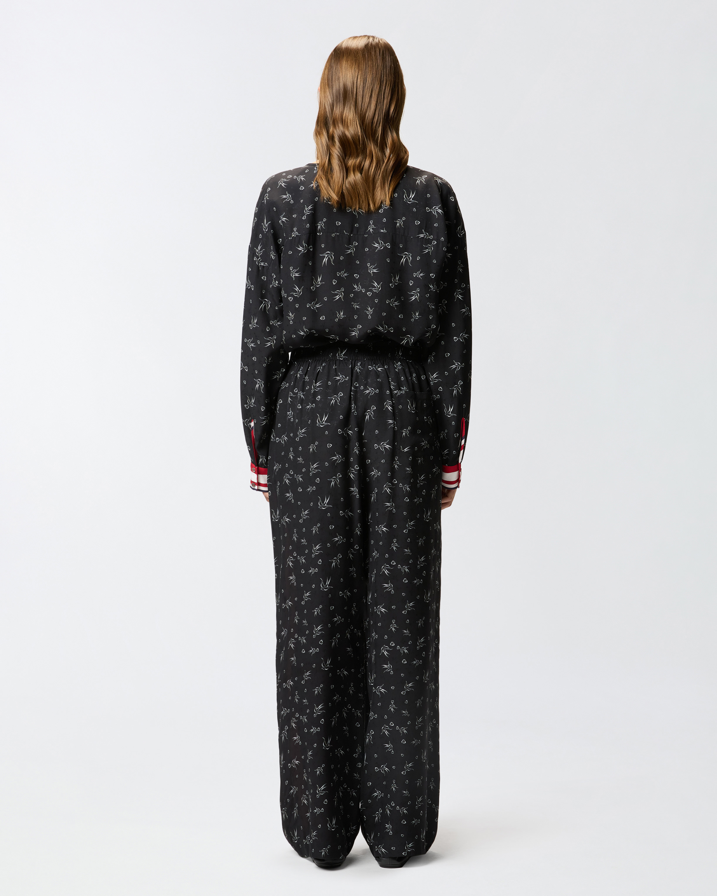 WIDE-LEG PRINTED VISCOSE JACQUARD TROUSERS - 4