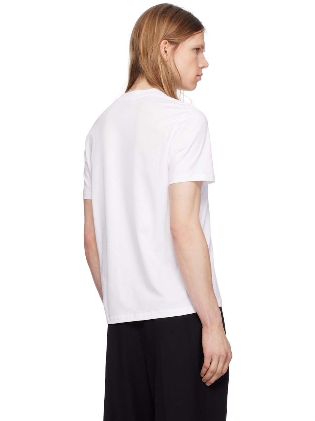 White Cotton Ami de Coeur T-shirt - 3