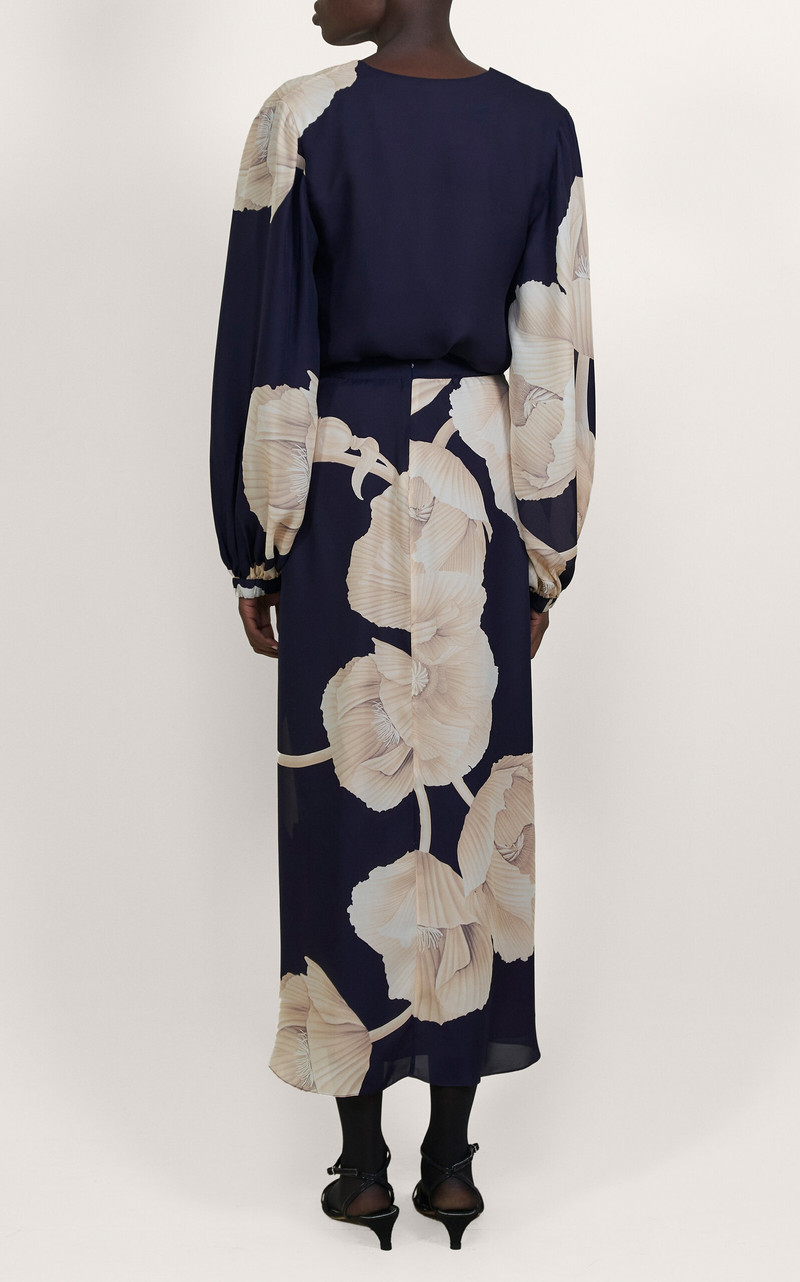Naturalism Wrap 스커트 Navy 3