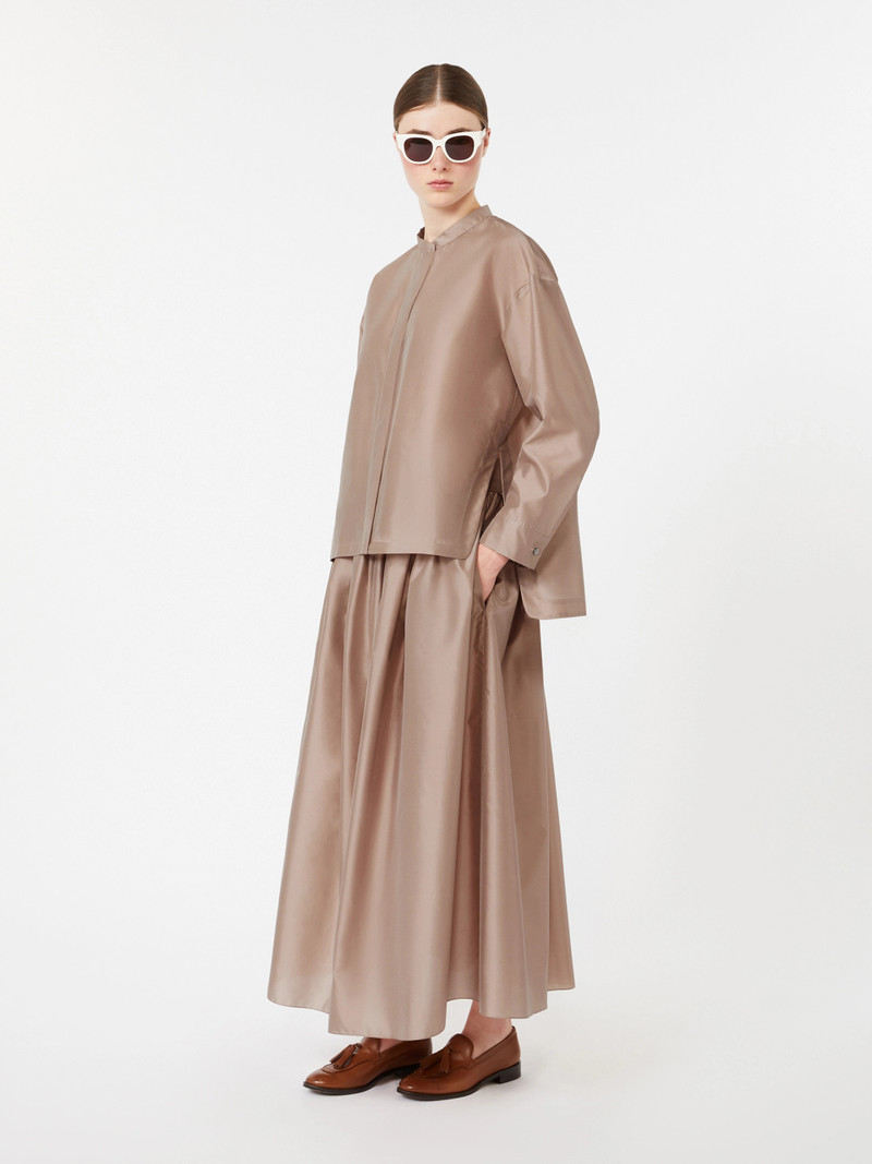 'S Max Mara RACCONTO Silk-blend organza shirt - POWDER outlook