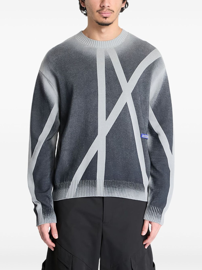 Antenna graphic-pattern sweater 1