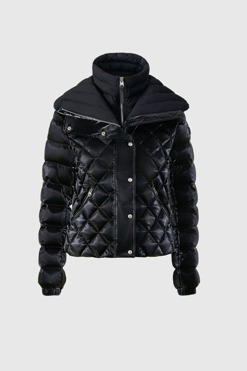 YVETTE-GLO Diamond Quilted Down Jacket 1