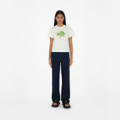 Burberry Boxy Crystal Frog Cotton T-shirt outlook