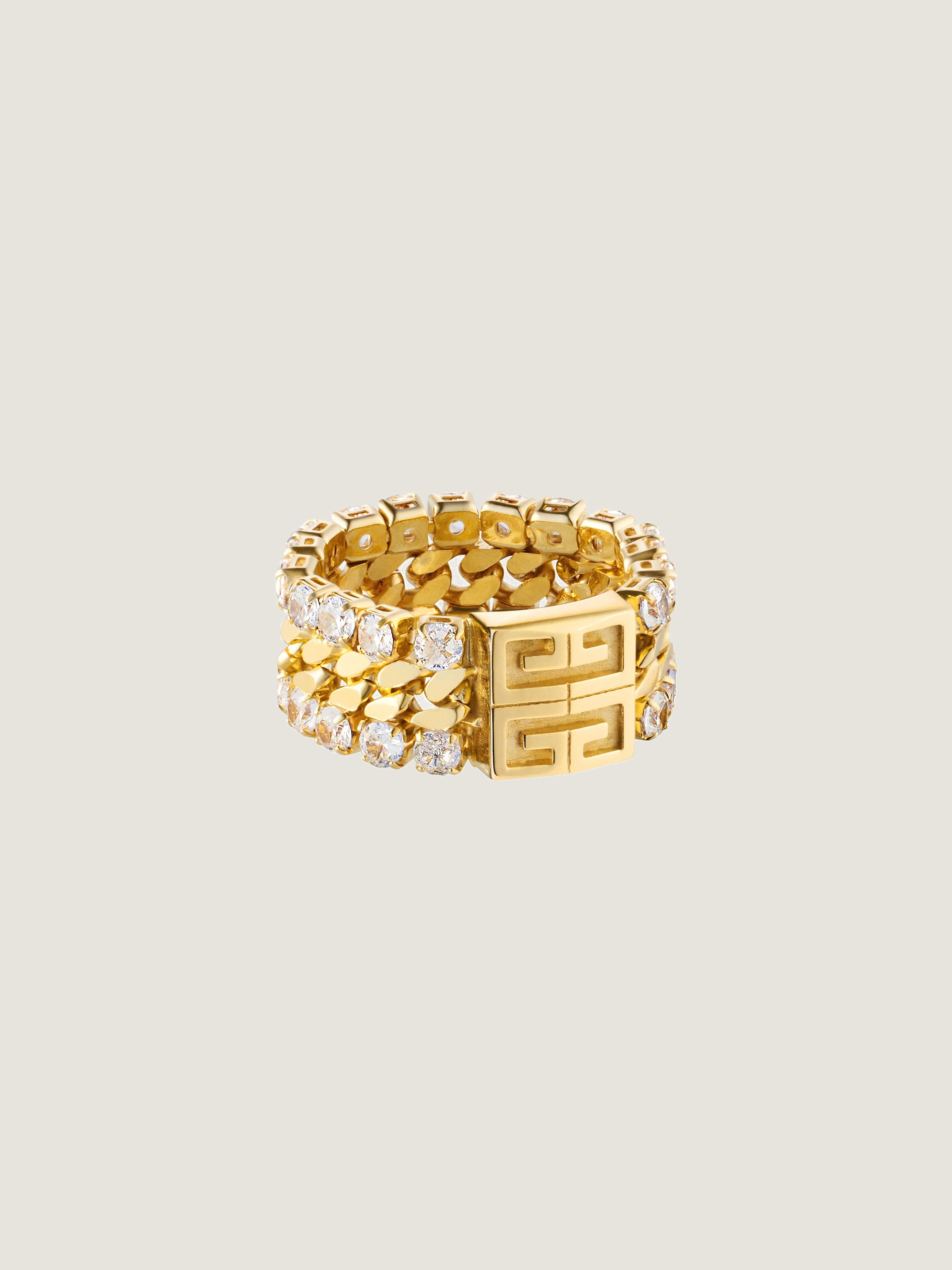 4G CRYSTAL RING IN METAL WITH CRYSTALS - 1