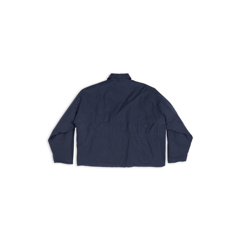 Men's Scissors Crest Parka With Removable Lining in Blue 5