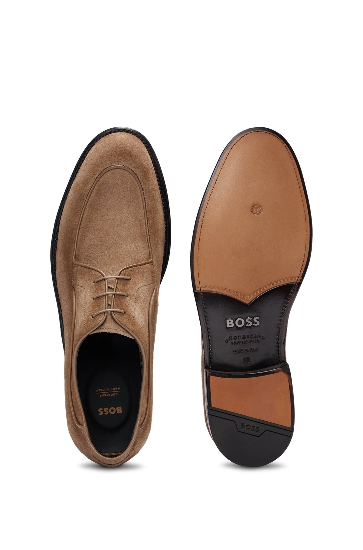 SUEDE DERBY SHOES - 4