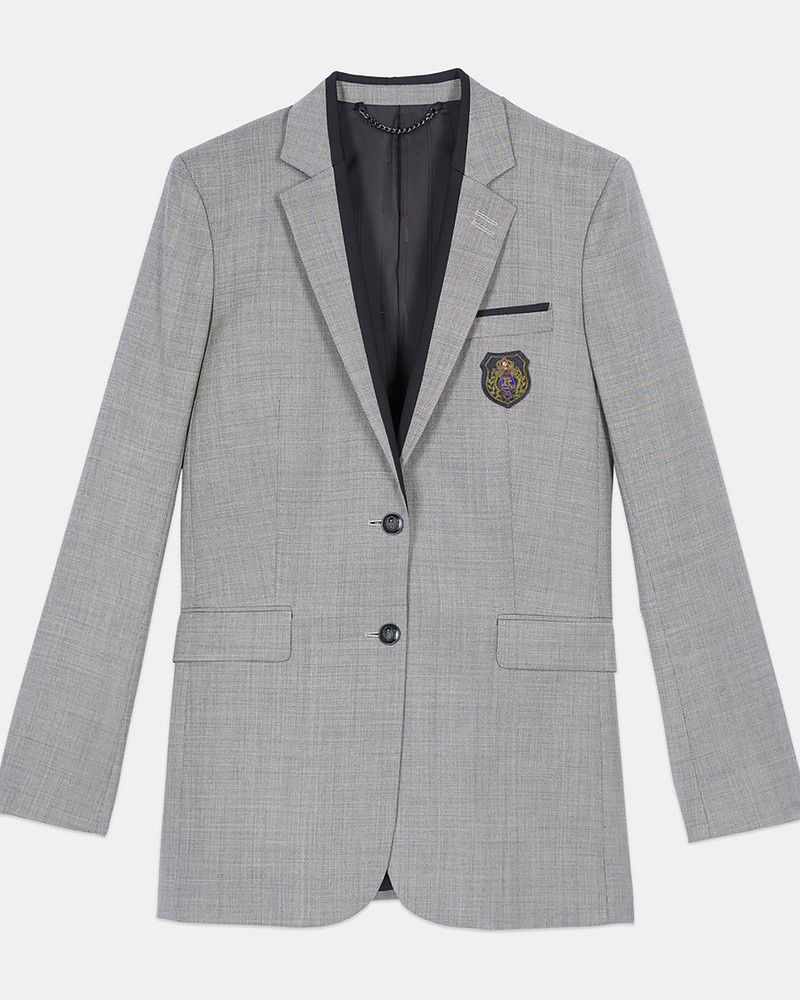 TAUPE WOOL SUIT JACKET 1