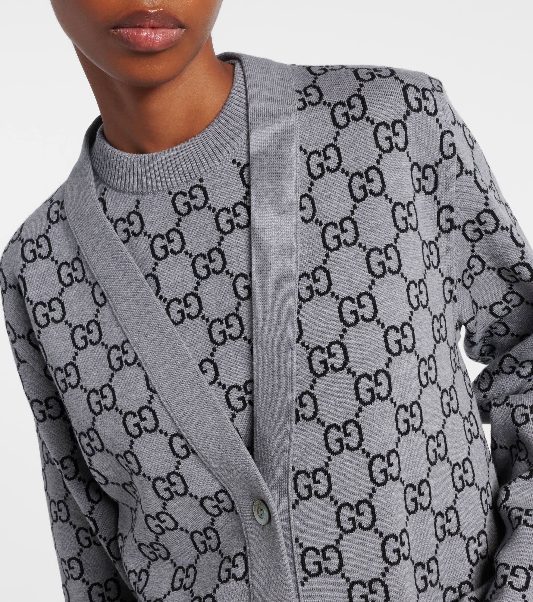 GG wool-blend cardigan - 4
