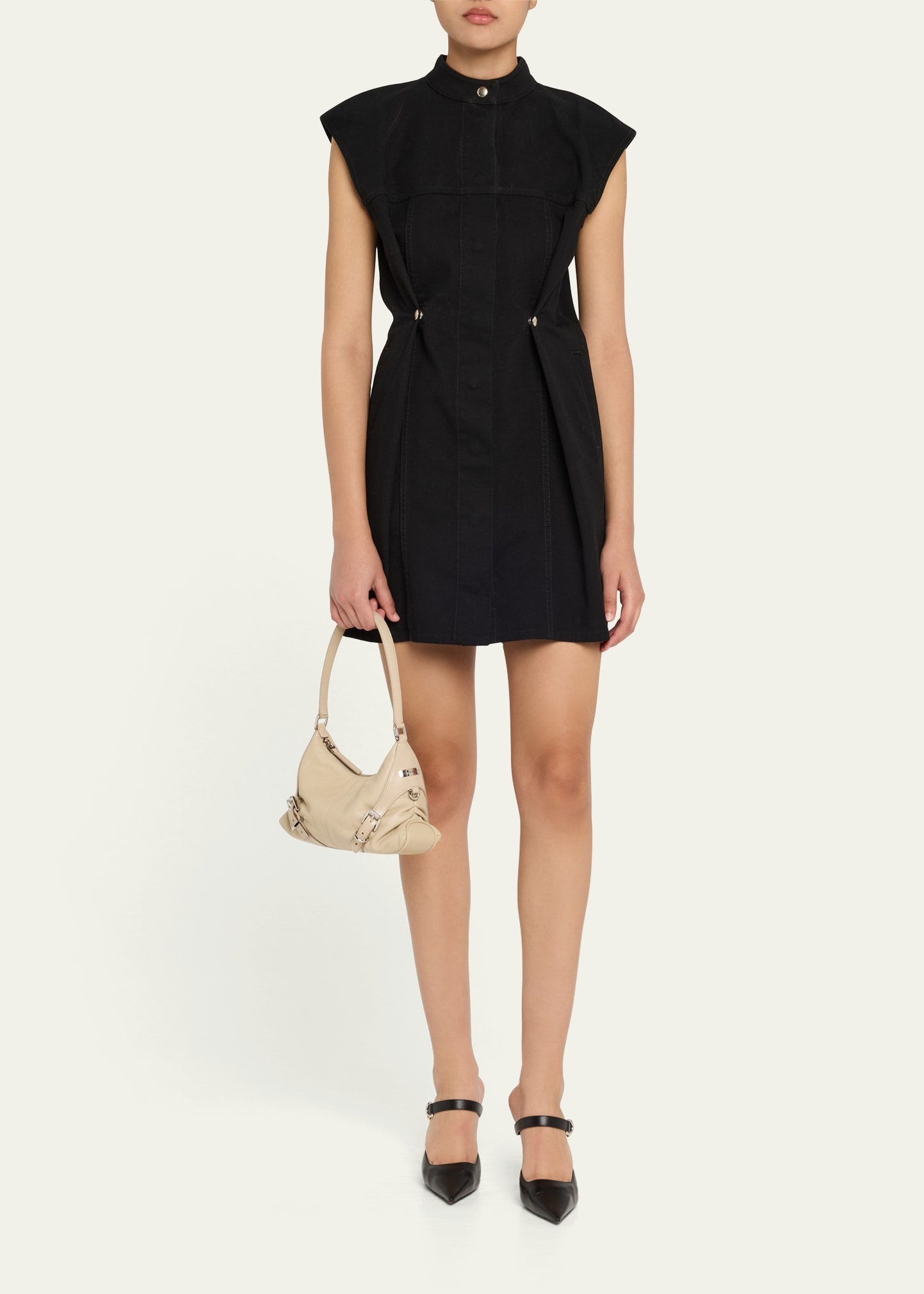 Voyou Harness Shoulder Bag in Smooth Leather - 6