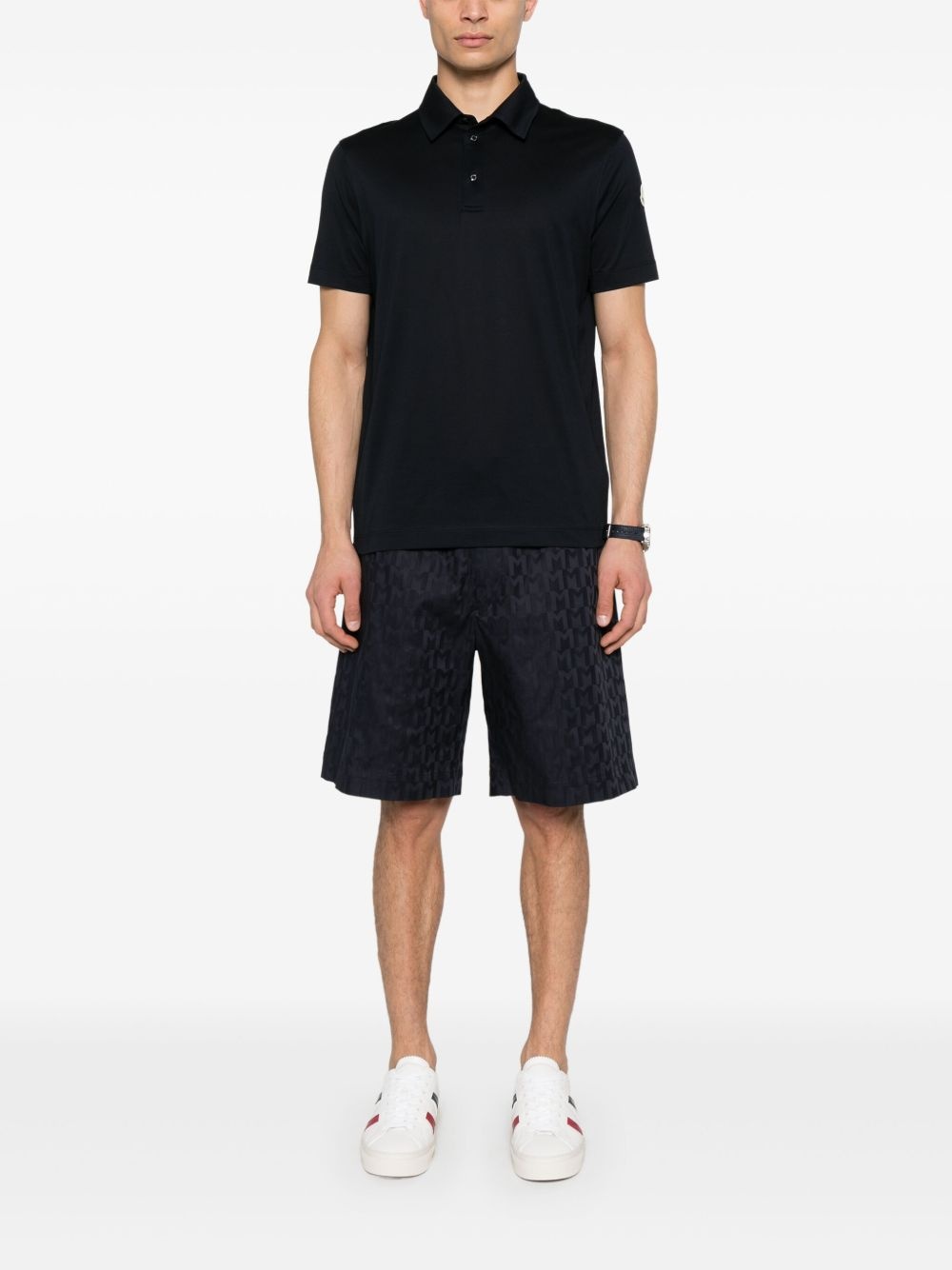 monogram-jacquard shorts - 2