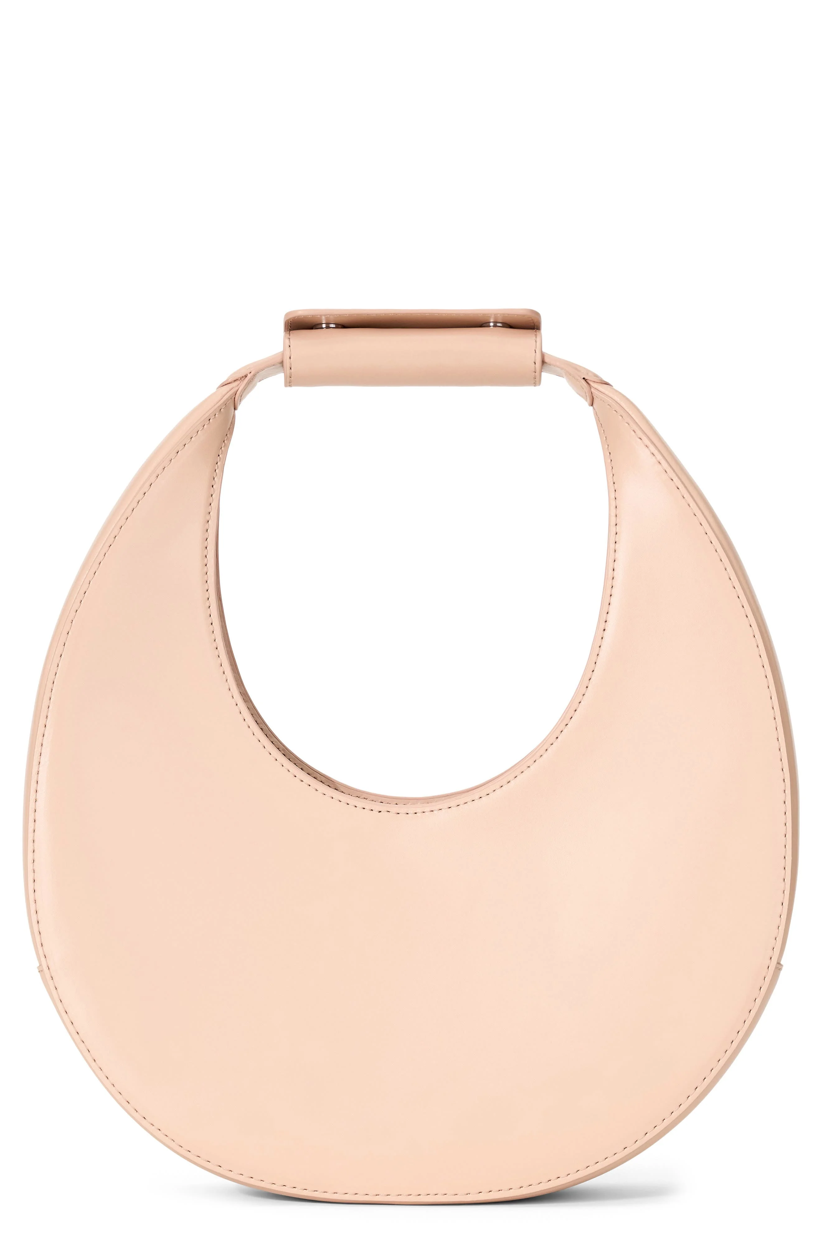 STAUD Moon Leather Top Handle Tote in Blush at Nordstrom - 1