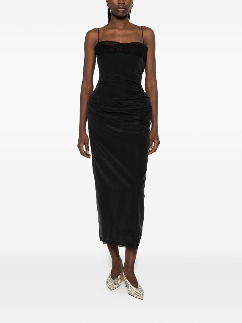 MAGDA BUTRYM lace-trim midi dress outlook