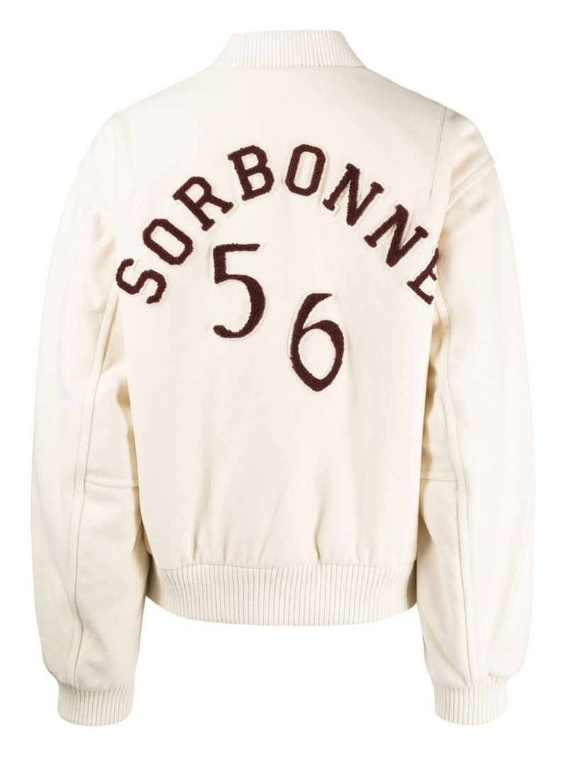 WALES BONNER logo-appliquÃ© bomber jacket outlook