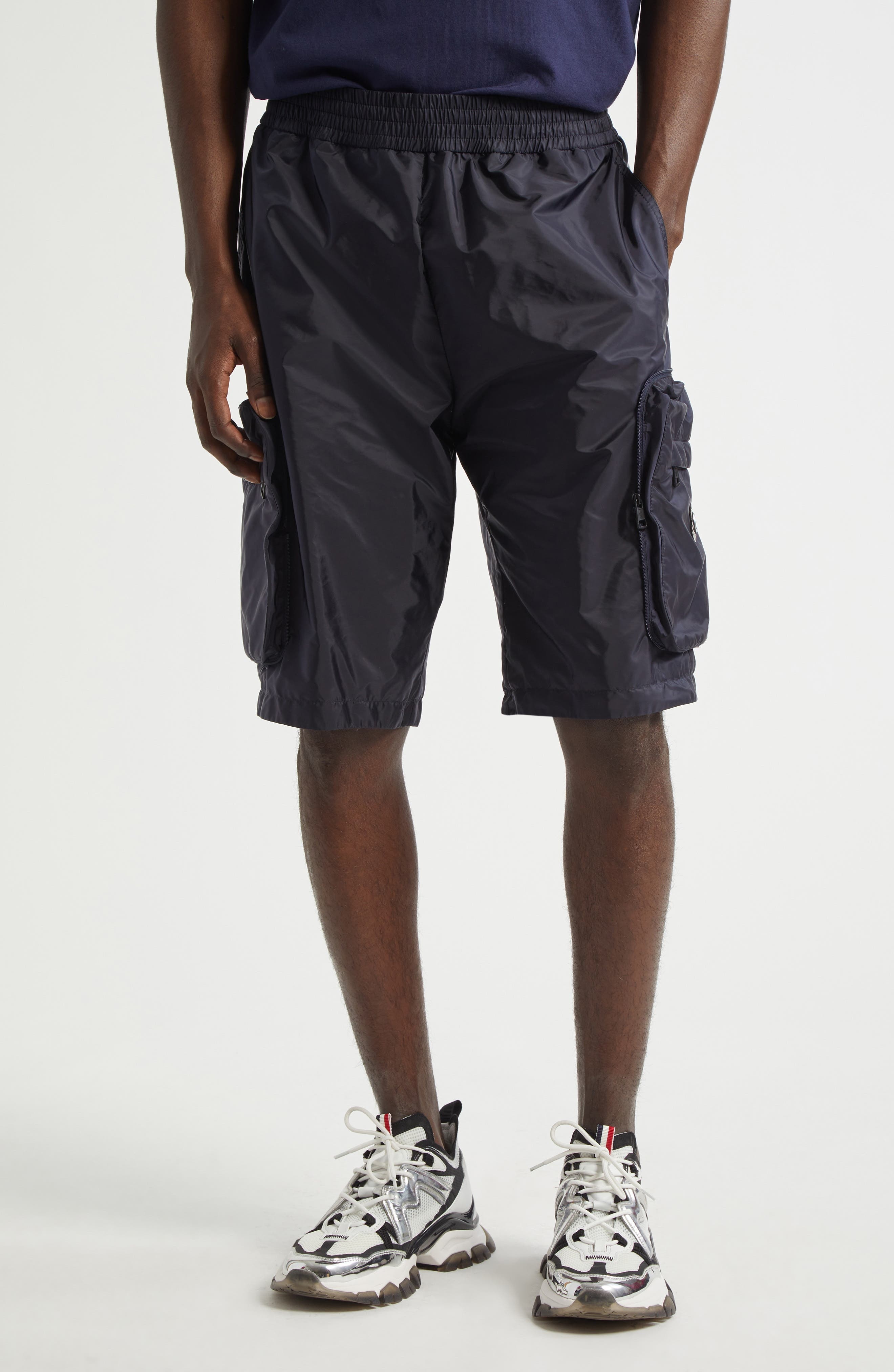 Moncler Genius x Mercedes-Benz by Nigo Logo Patch Cargo Shorts in 778 - 1