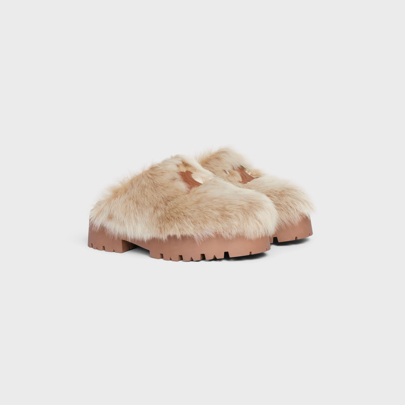 Celine Bulky closed mule in Lambfur 2