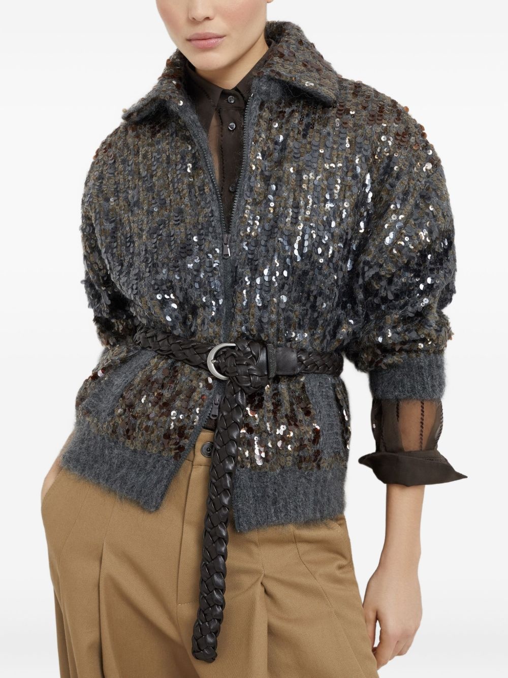 Dazzling embroidered cardigan - 5