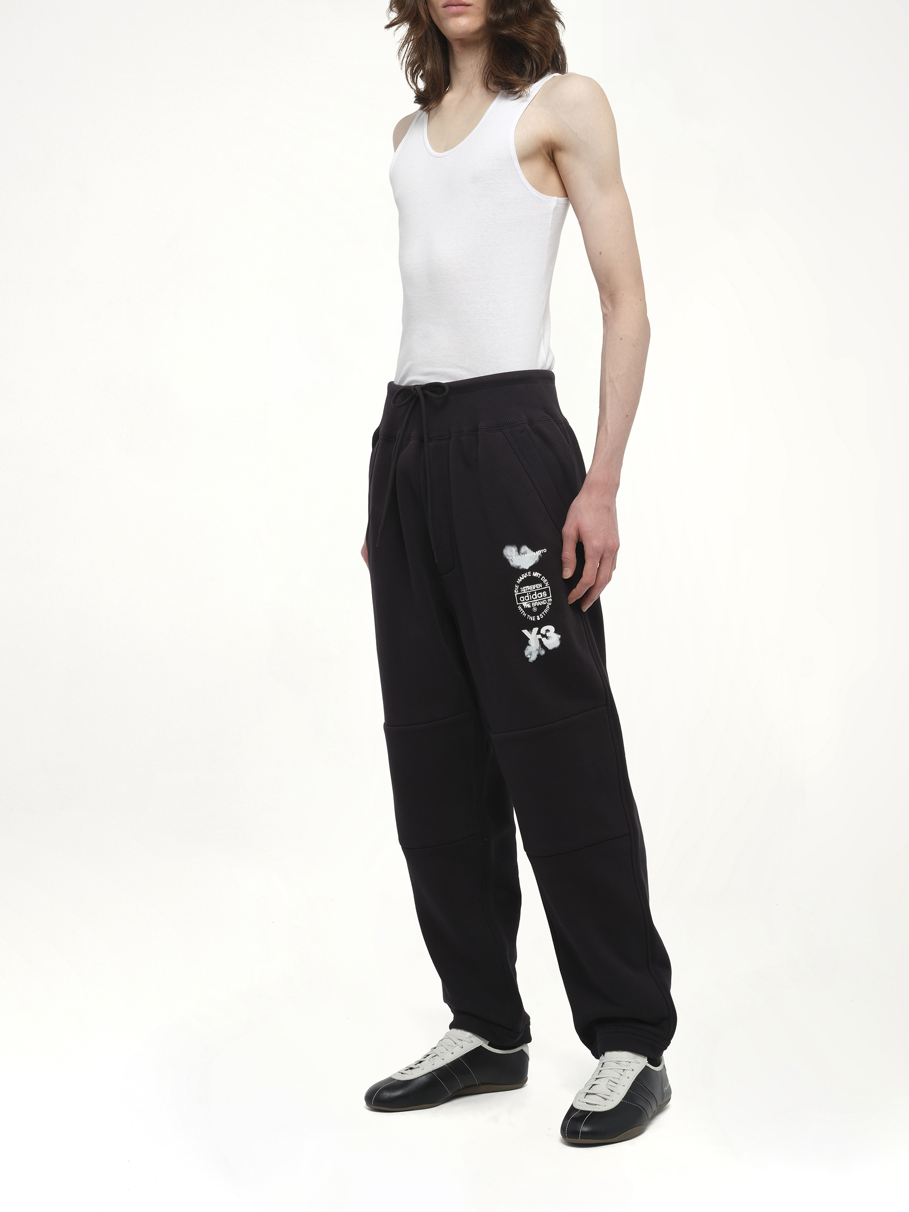 Cuffed Track Pant in Black - 4