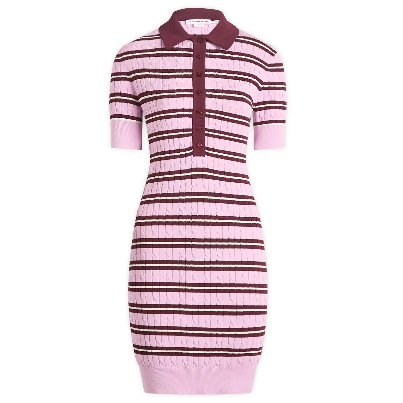 Good American Cable Knit Mini Dress - 1