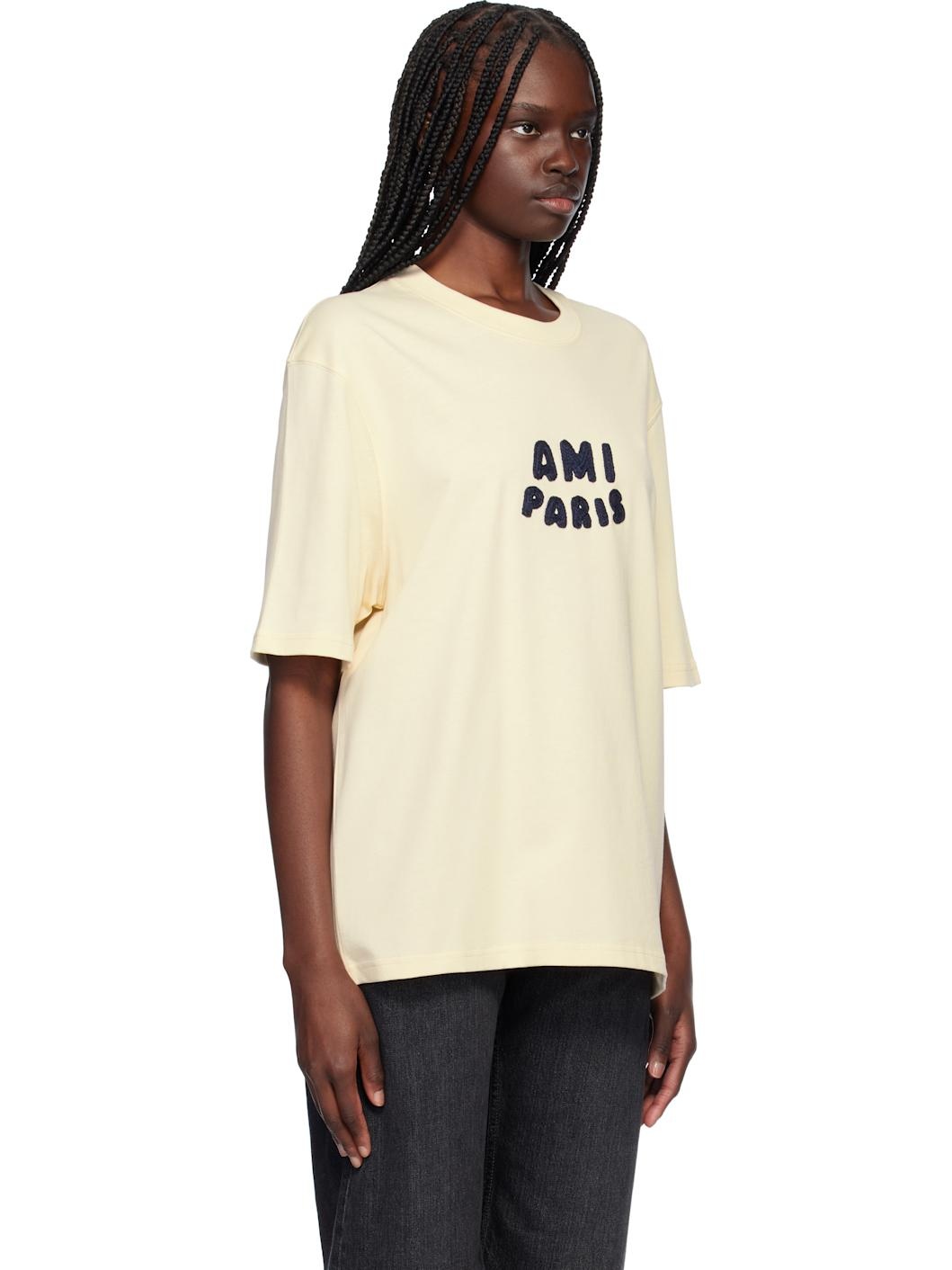 Off-White Cotton 'Ami Paris' Patch T-shirt - 2