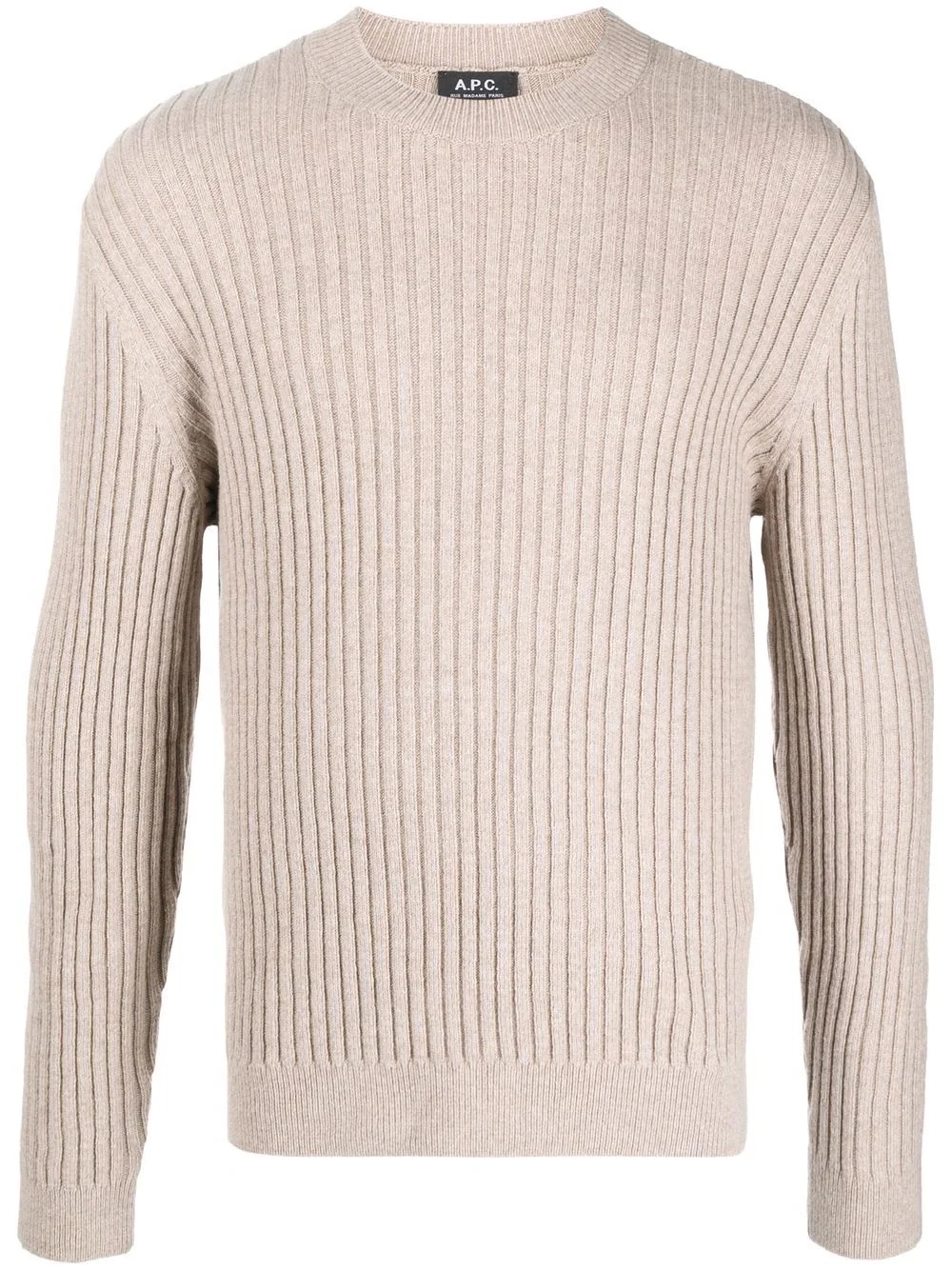 ribbed-knit ribbed-trim jumper - 1