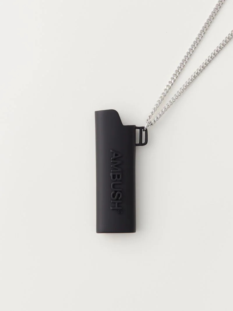 lighter logo case pendant necklace - 1