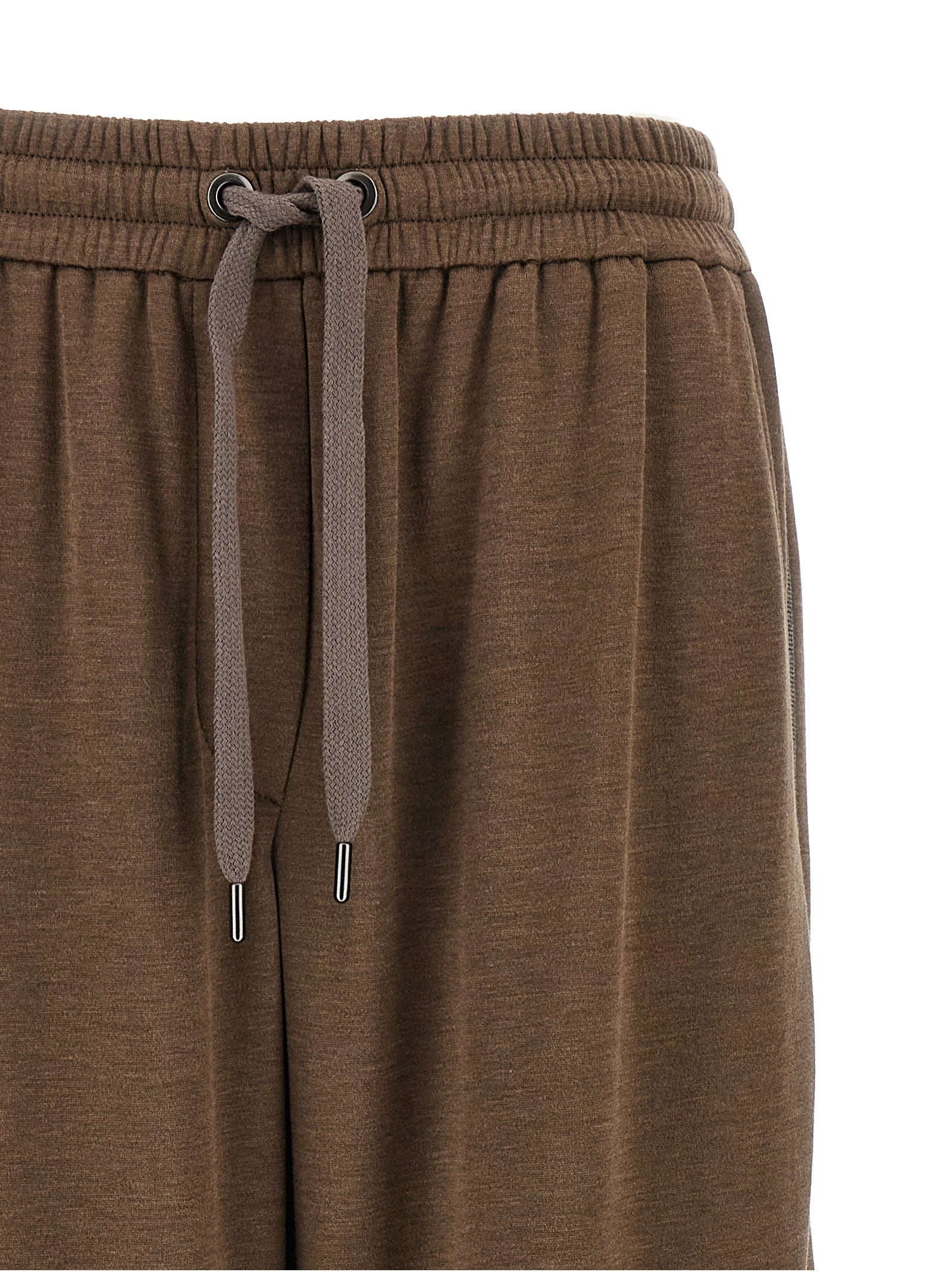 Shiny Trims Pants Brown - 3