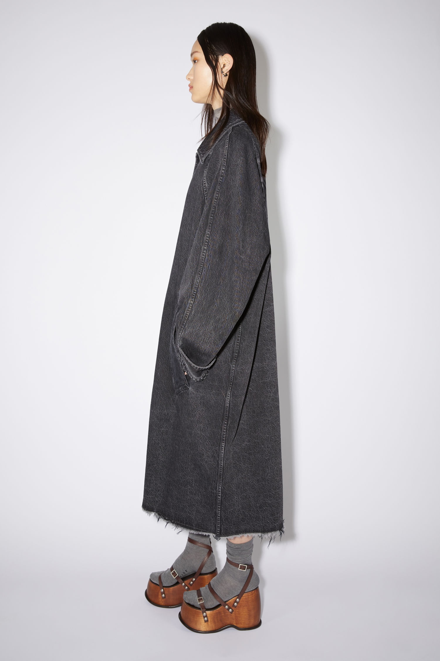 Denim coat - Black/grey - 4