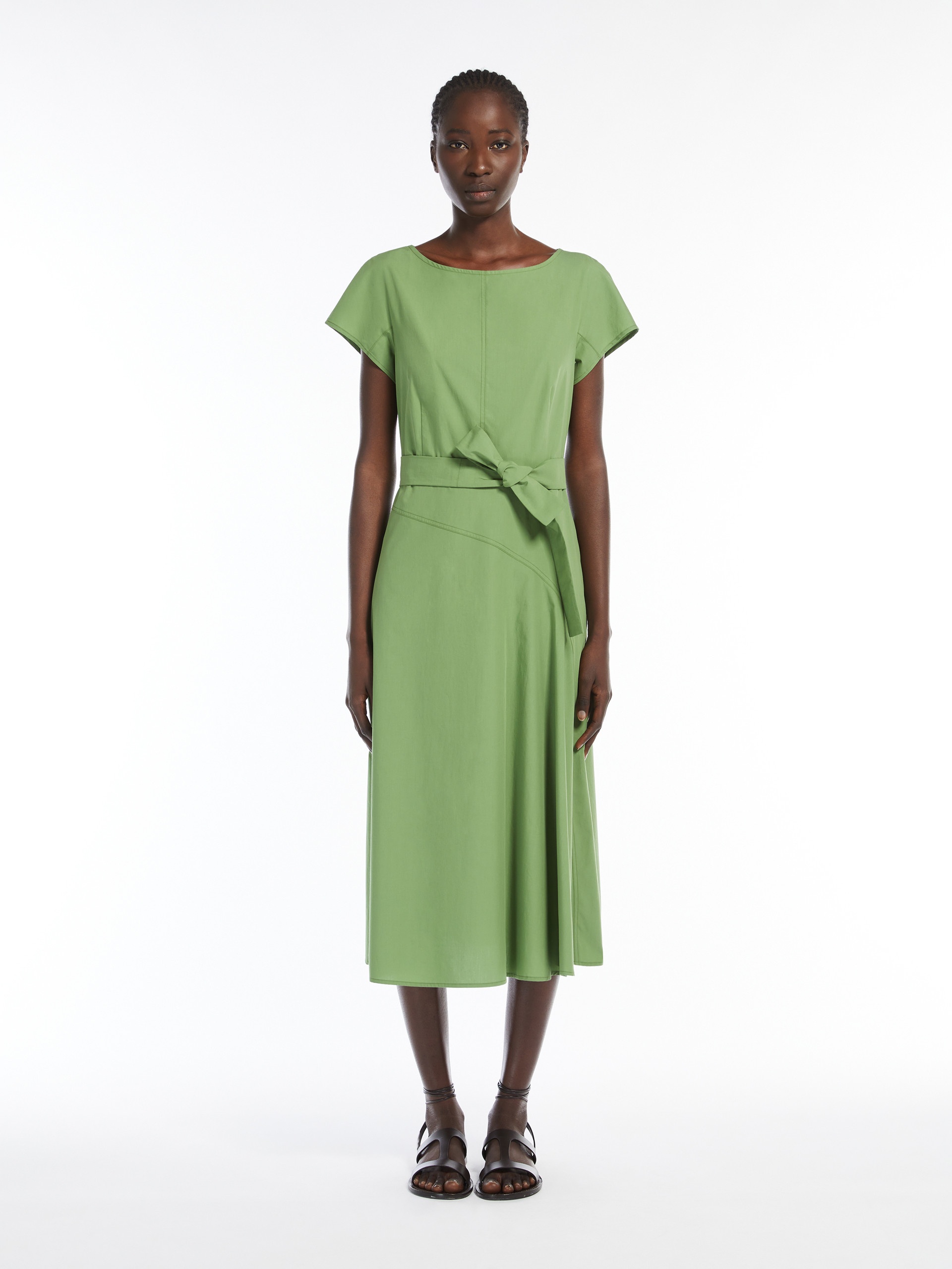MAGMA Poplin dress with belt - 3