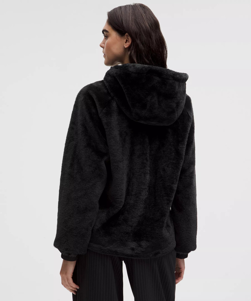 Faux Fur Full-Zip Hoodie 3