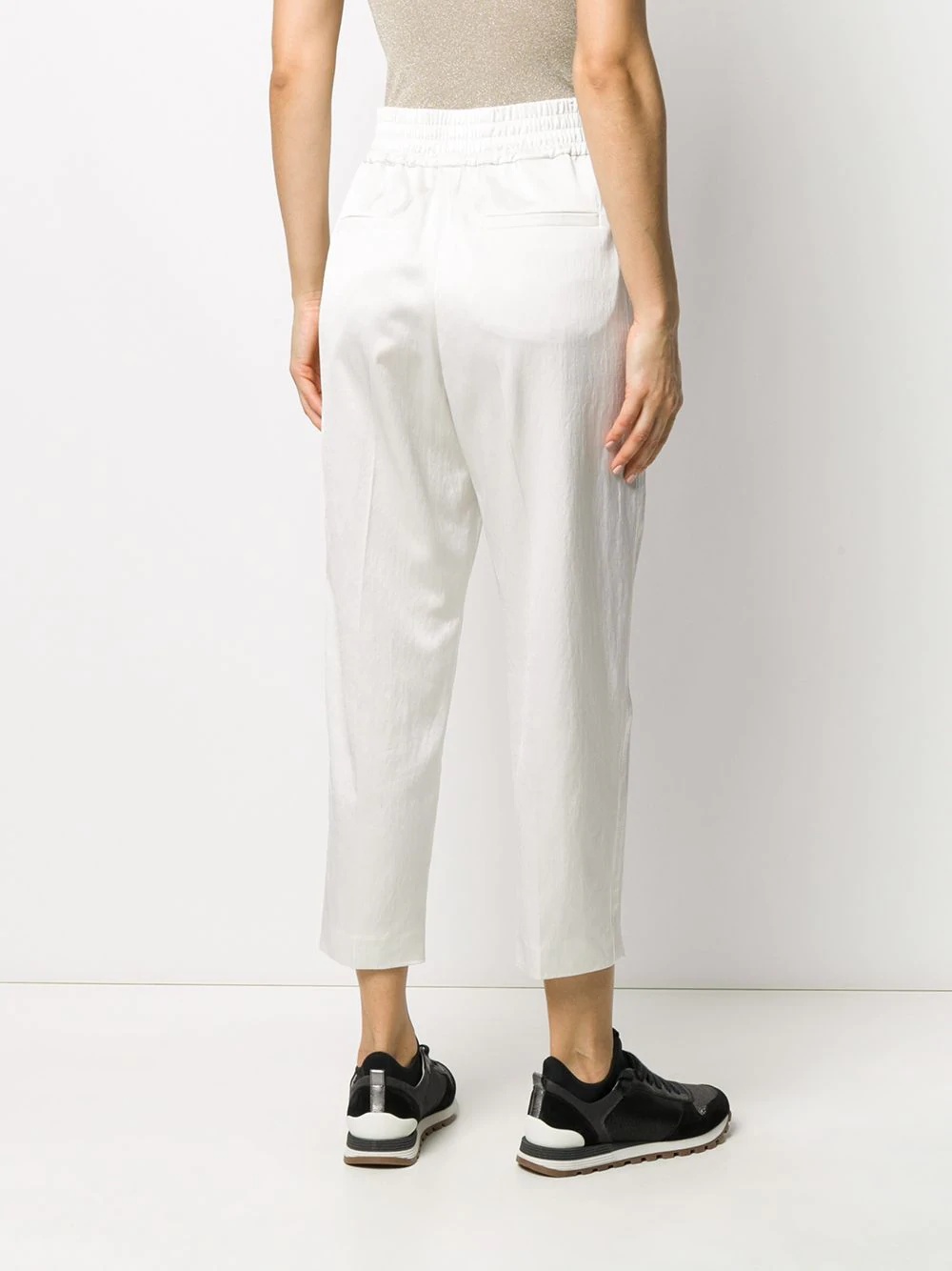 elastic waist trousers - 4