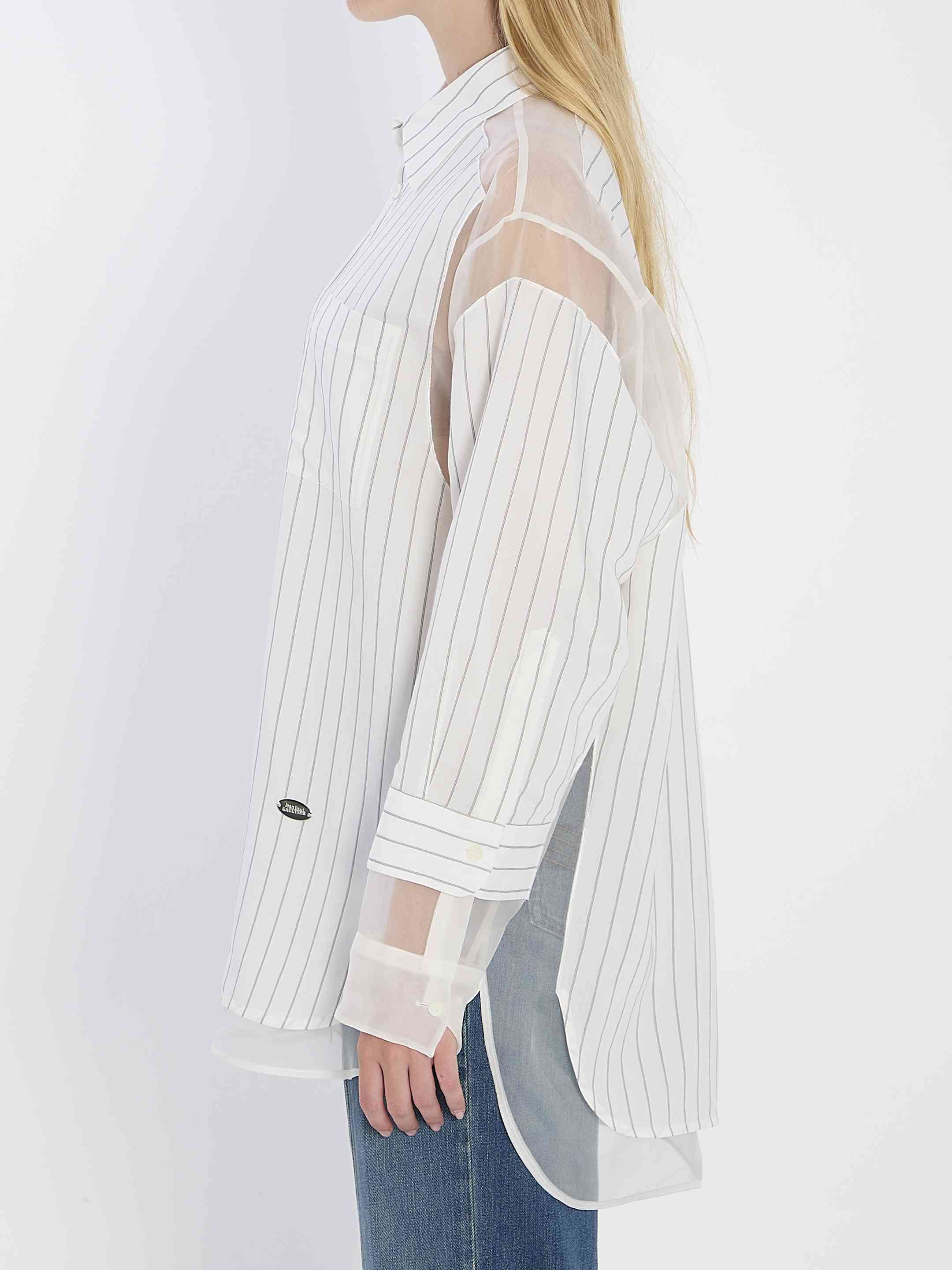 Jean Paul Gaultier Women Oversized Striped Shirt - 3