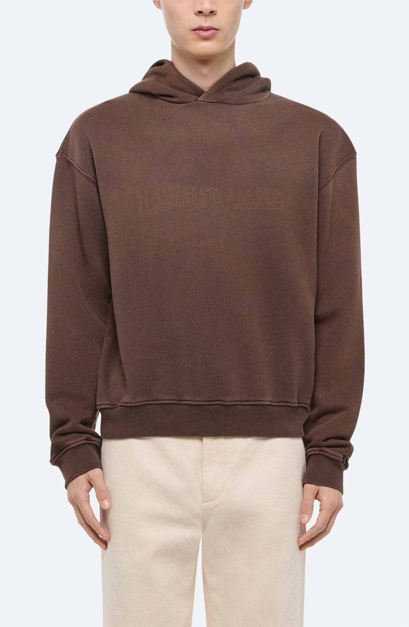 Helmut Lang Lazer Studio Hoodie in Espresso - 1