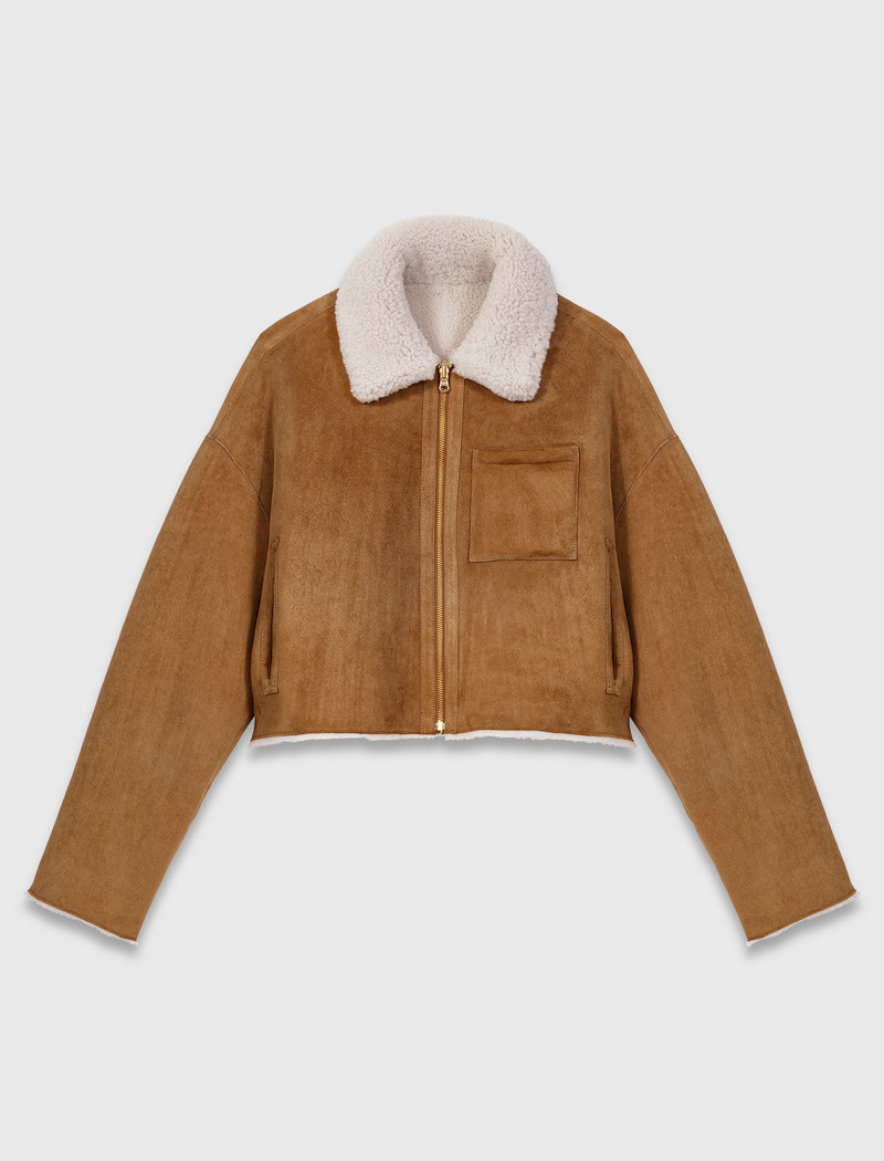 Reversible shearling coat 1