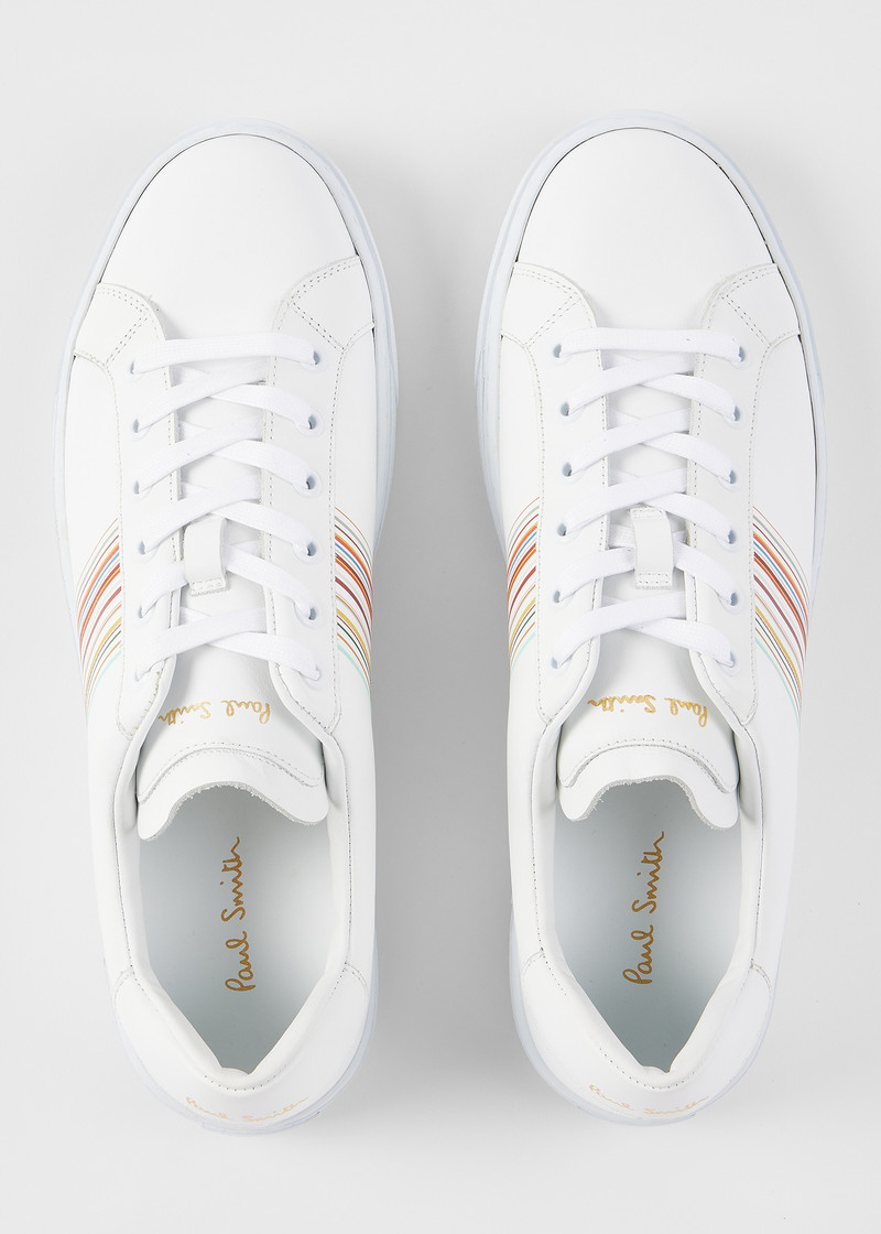 White Leather 'Hansen' Trainers 3