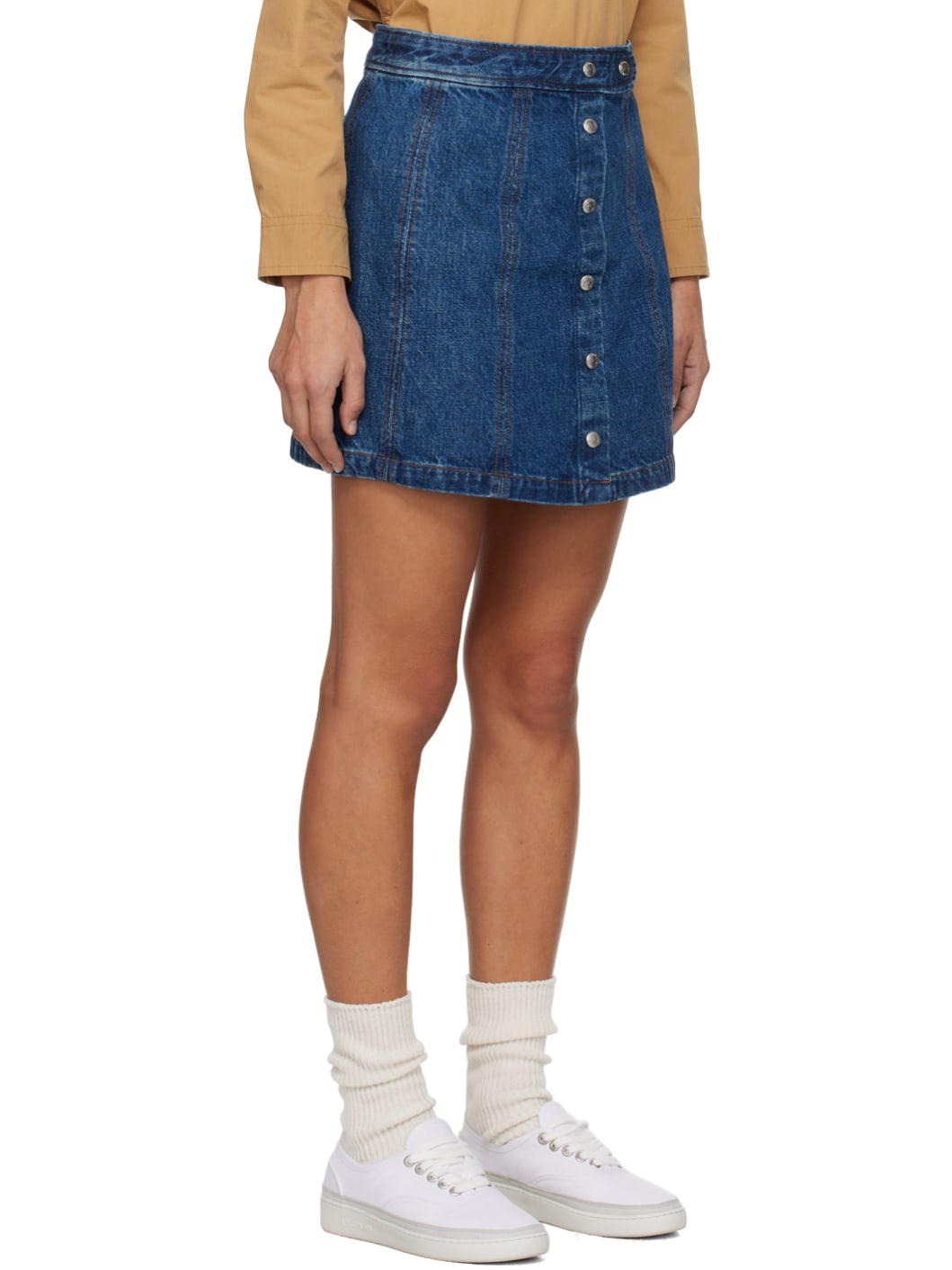 Indigo Poppy Miniskirt - 2