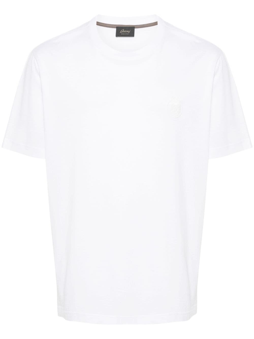 embroidered-logo cotton T-shirt - 1