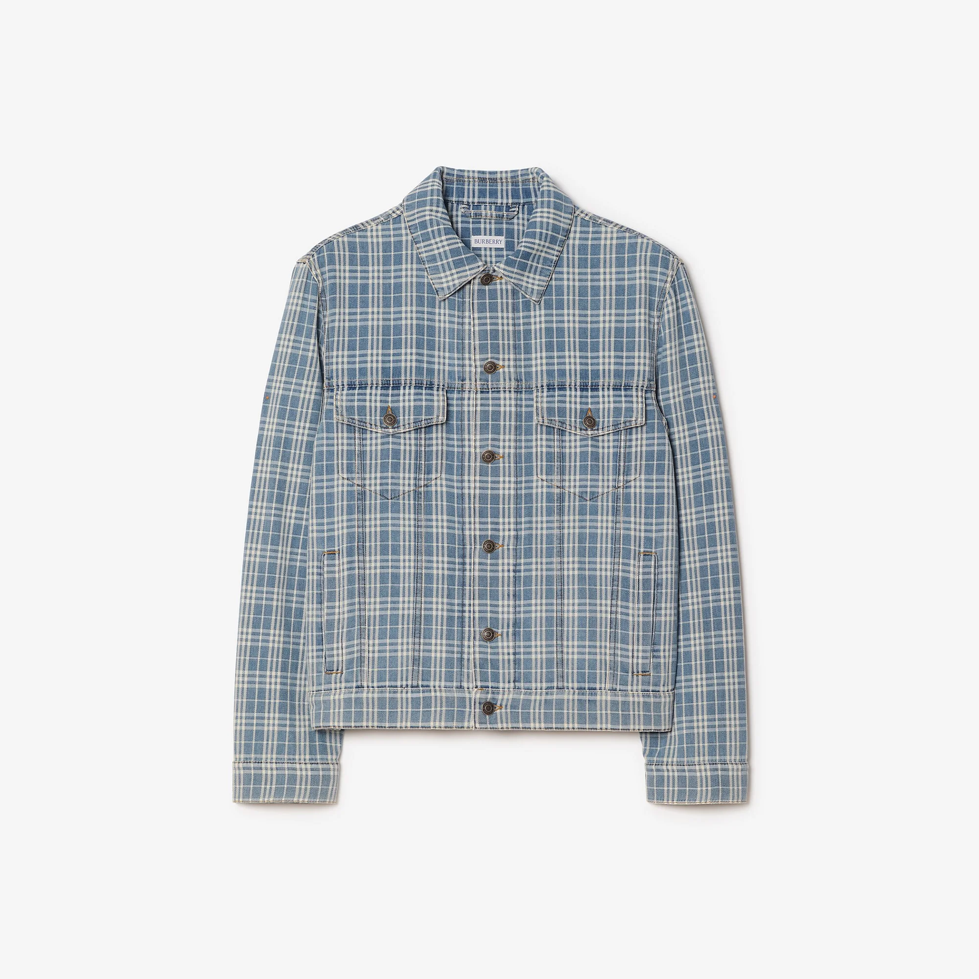 Check Denim Jacket - 1