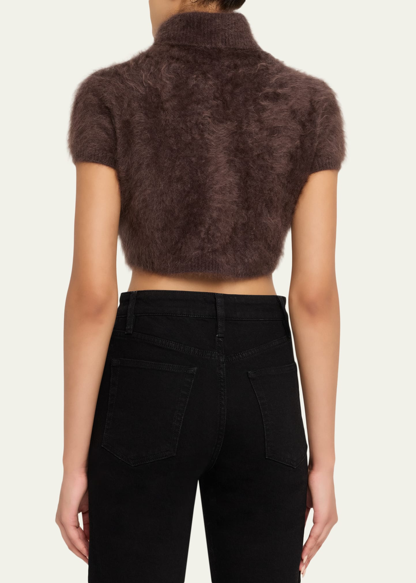 The Teddy Turtleneck Cropped Sweater - 3