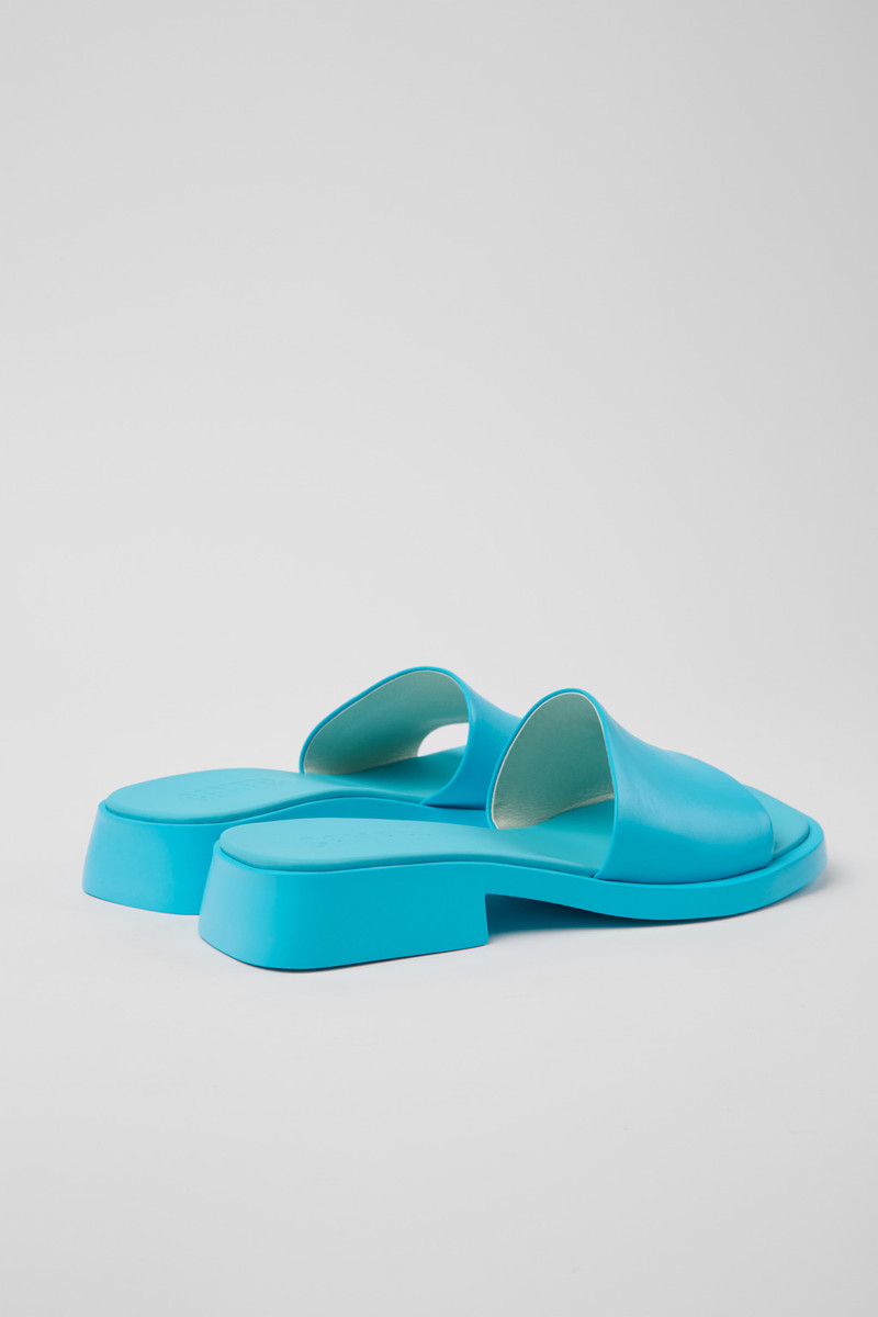 CAMPERLAB Blue Leather Sandals for Women. outlook