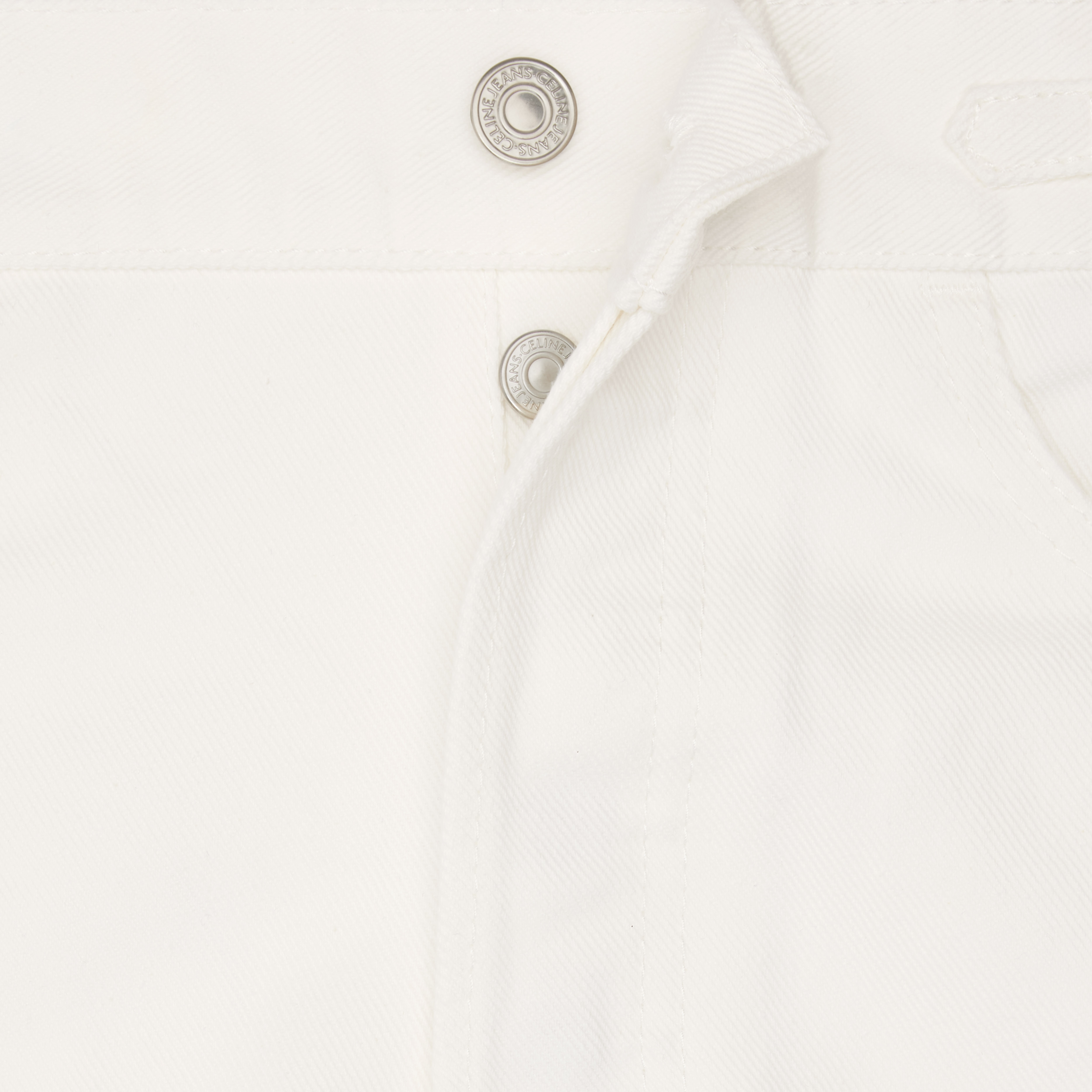 セリーヌ POLLY ジーンズ オプティックホワイト CELINE POLLY JEANS IN OPTIC WHITE WASH DENIM | REVERSIBLE