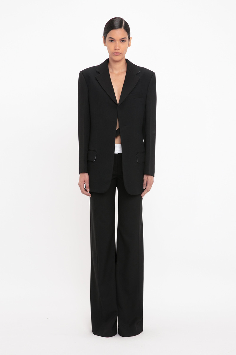 Victoria Beckham Tux Jacket in Black outlook