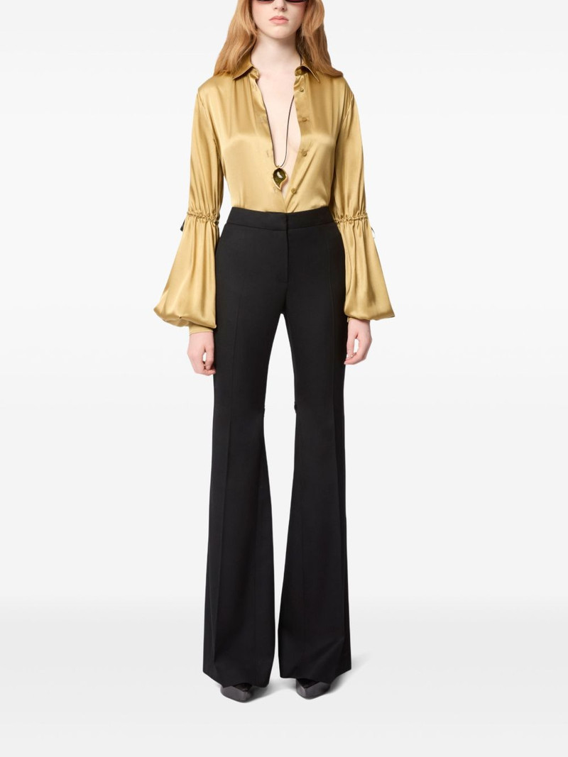 NINA RICCI bow-detail flared trousers outlook