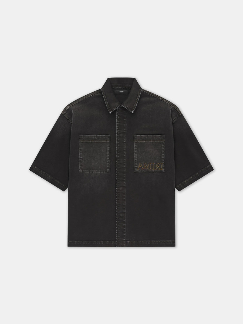 AMIRI 3D SHORT 소매 SNAP SHIRT - 1