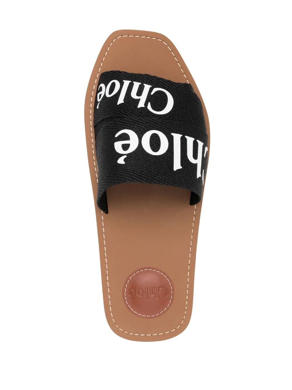 logo-strap sandals - 4