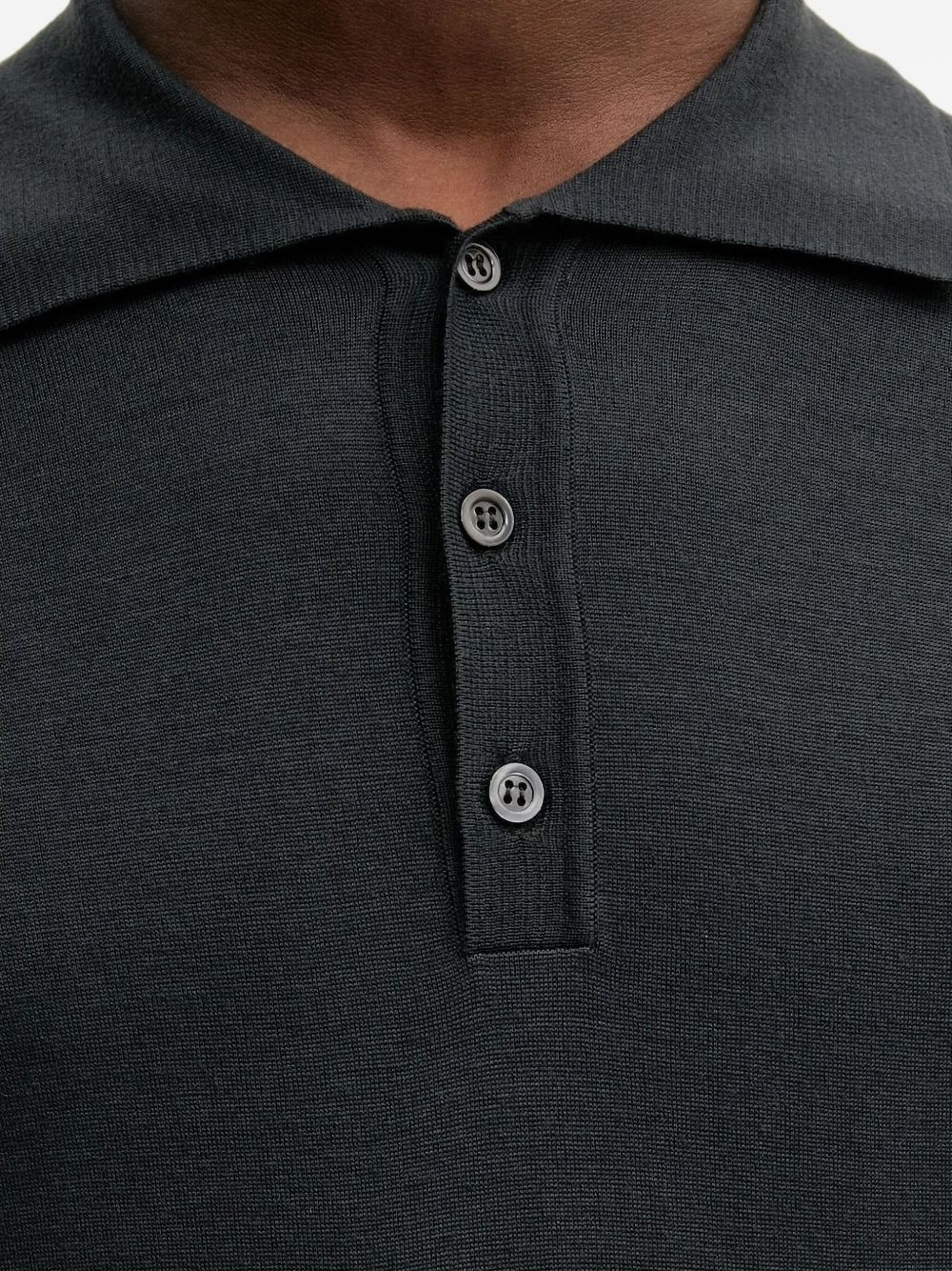 long-sleeve polo shirt - 3