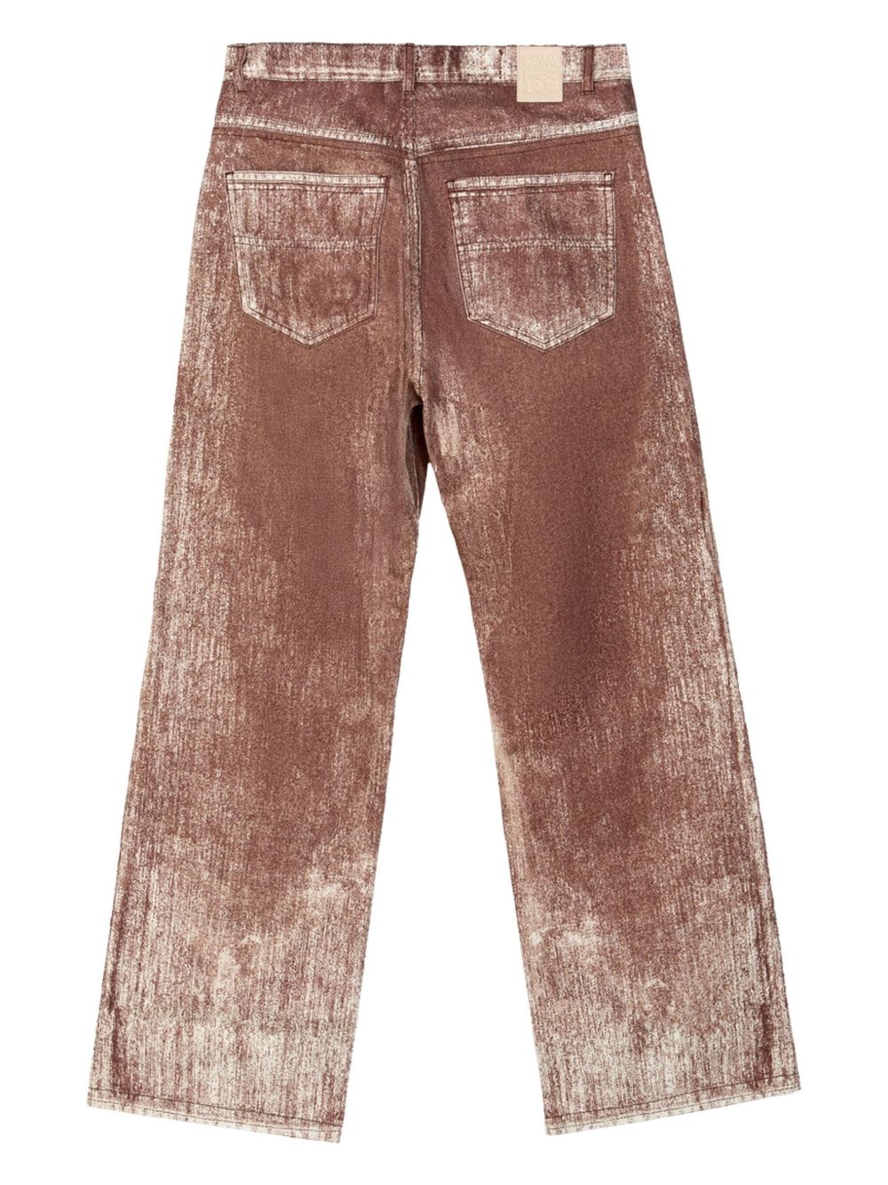 distressed straight-jeans - 2