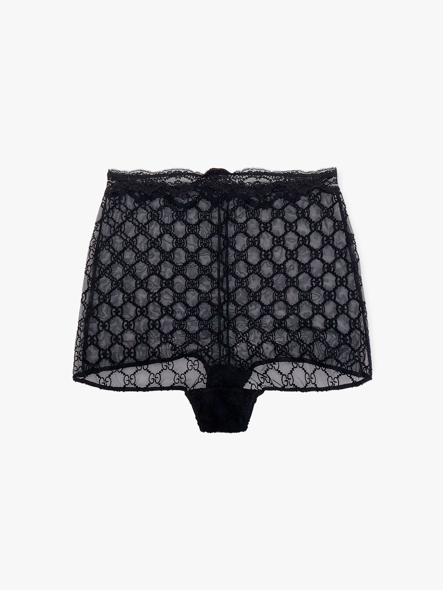 ブラジャー GUCCI Lace culottes with all-over gg motif GUCCI Lace culottes with all-over gg motif