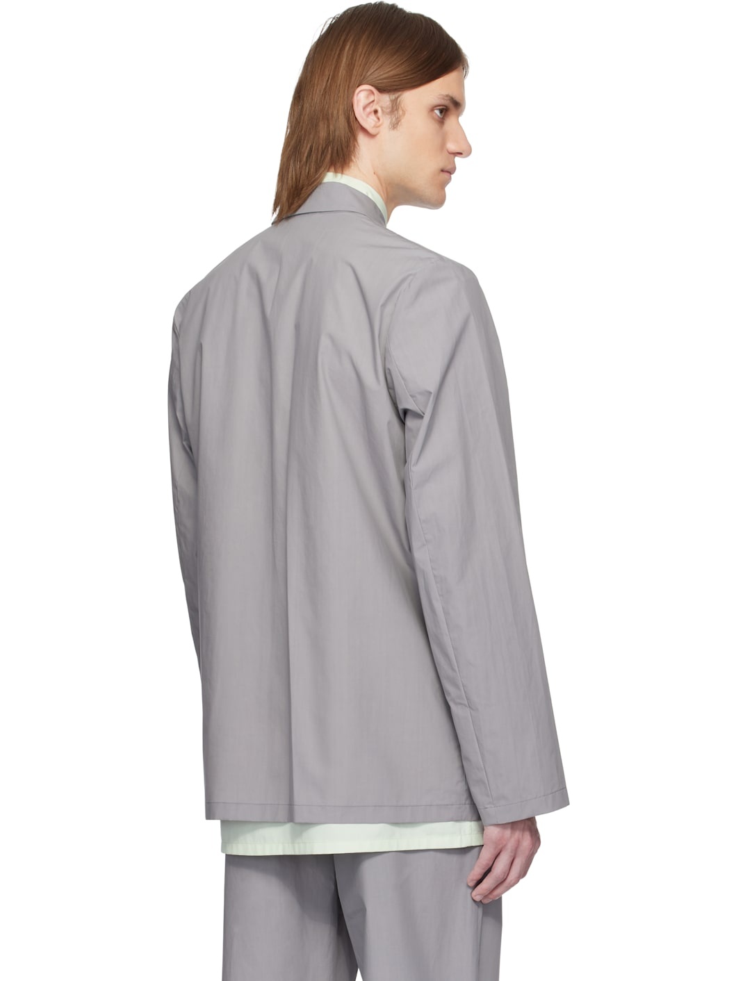Gray Waxed Cotton Jacket - 3