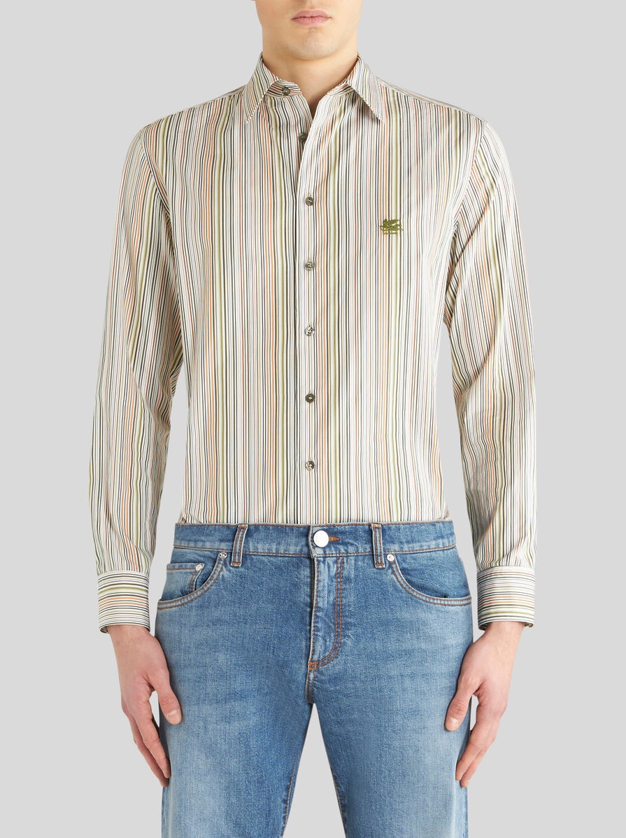 STRIPED SHIRT WITH LOGO - 2