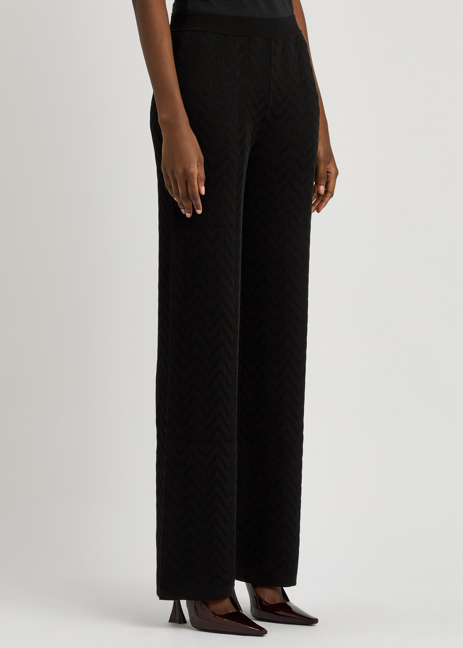 Missoni Zigzag-intarsia Cotton-blend Trousers - 2
